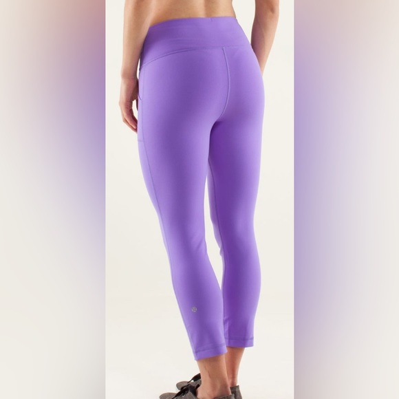 Lululemon “Will Crop” Leggings in Power Purple 🆕🔖 - Picture 3 of 10